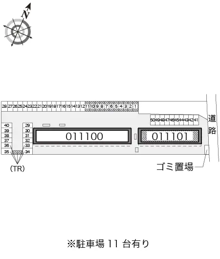 ★手数料０円★野田市山崎　月極駐車場（LP）